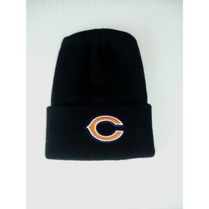 Chicago Bears Knit Beanie Hat Black Embroidered C Logo Cuff Cap NFL RI Inc
